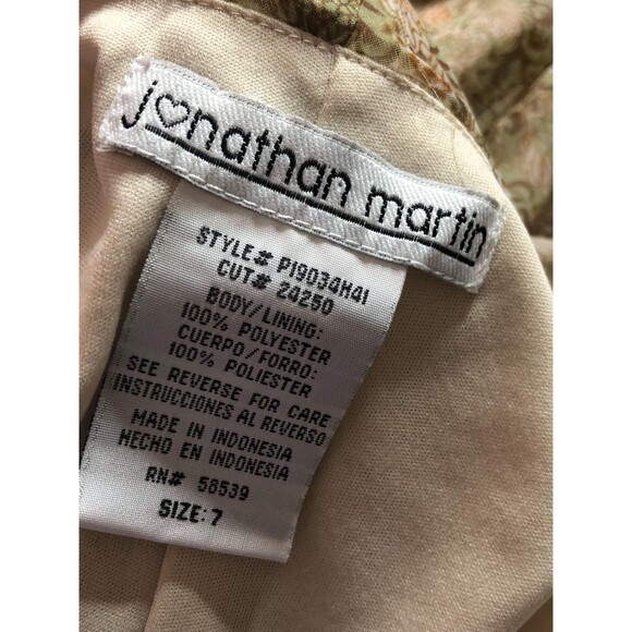 1990s-Y2K. Jonathan Martin Floral Print COWL Neck ASYMMETRICAL. S-M - Picture 10 of 10